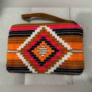 Woven Aztec wristlet by‎ Panache EUC